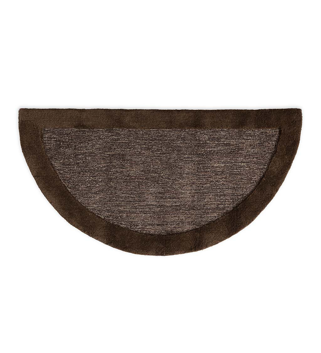 Plow & Hearth Madrid Banded Half-Round Hearth Rug, 2' x 4' & Reviews ...