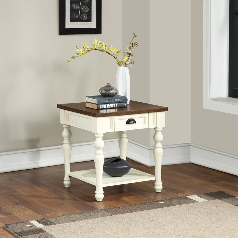 Heppman End Table with Storage