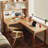 Burlywood L-Shaped Solid Wood desk-936296220-939231285