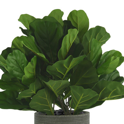 Faux Fiddle Leaf Fig Tree in Fiberstone Planter