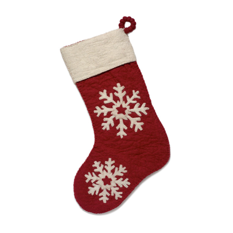 Hand Felted Wool Christmas Stocking