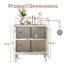Armoire décorative avec 2 portes et tablette réglable-130166802