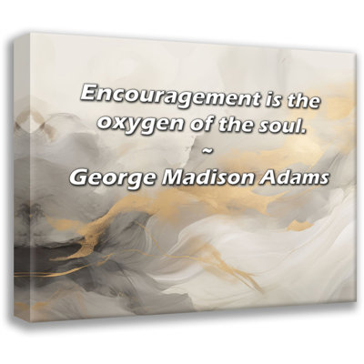 Artsy Quote By George Madison Adams Gallery Wrapped Canvas
