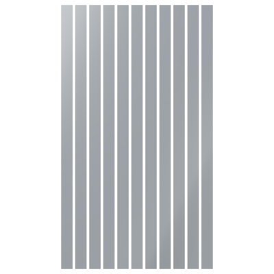 Adjustable Acrylic Slat Wall Panel Kit w/ 4"W Slats