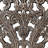 Abequa Bronze Lotus Flower Carved Wood 2-Piece Wall Art Set with Distressed Finish-1715183755