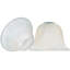 12cm H Glass Lamp Shade in White