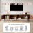 78" Mid-Century Modern TV Stand, Brown Wood Media Console for Living Room with Tempered Glass
