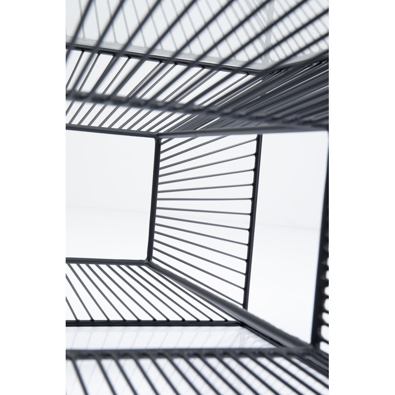 Console Dimension, 38 cm H x 80.5 cm W x 80.5 cm D, Black