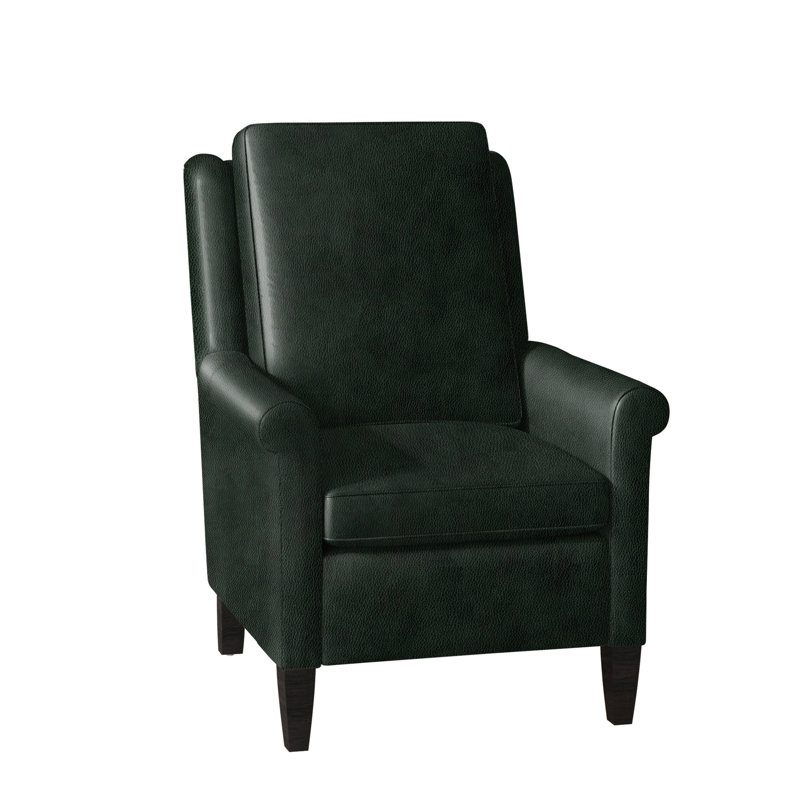 Fauteuil inclinable standard Timber, Cuir véritable vert forêt d'Anilina, Plantation, Électrique
