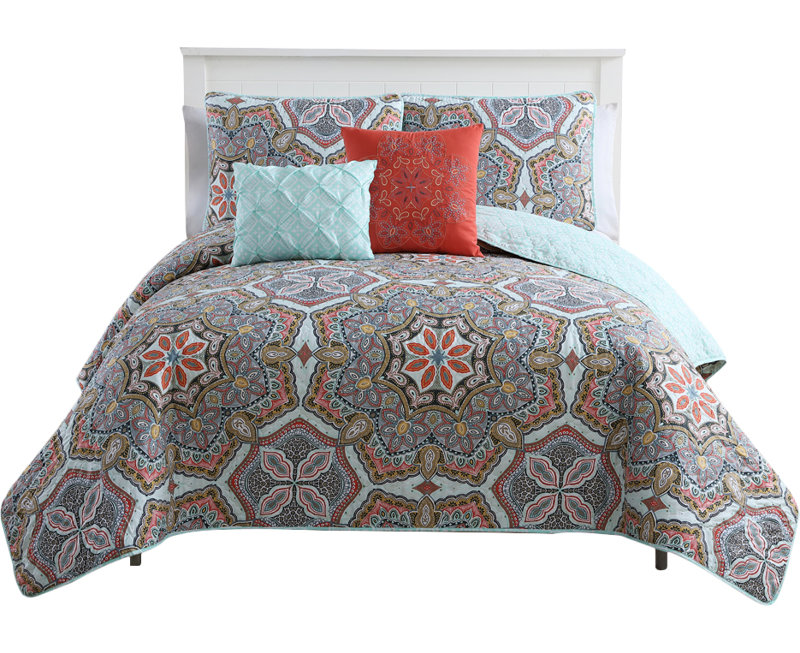 Ensemble de courtepointe réversible Althouse, Double / Grand