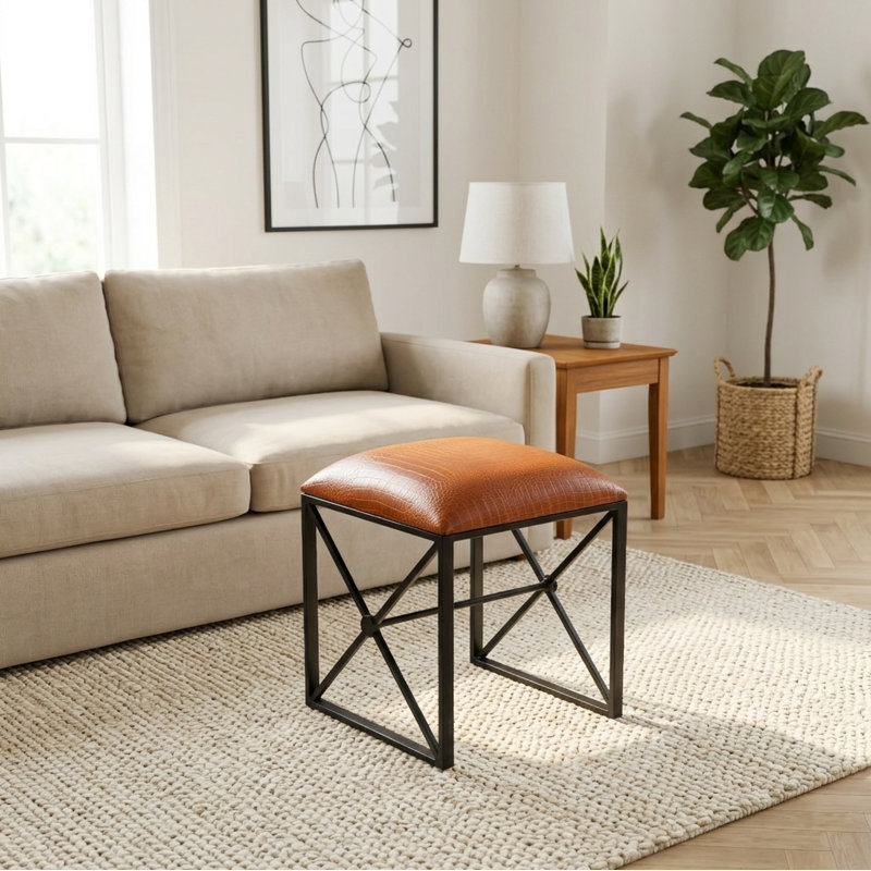 Tabouret Verdanza, Brun