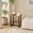 Side Table with Metal Leg