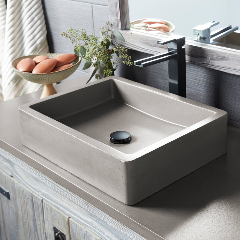 Dome 1.5" Drain Stopper Bathroom Sink Drain, Matte Black