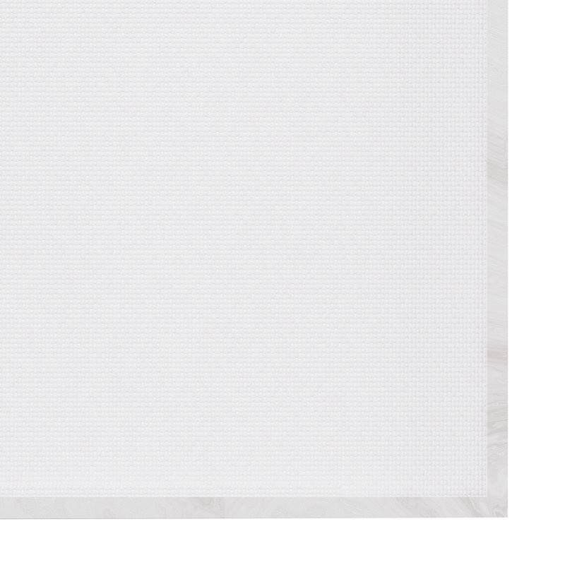 Foggy River at Dawn White Framed Canvas Print, 30 x 13