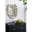 Décoration murale distinctive en feuille d'or, 18,9 x 13,4 x 1,4 po, fabrication artisanale en aluminium magnifique, faite de