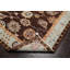 Tapis beige / brun en laine noué à la main de conception unique 9 pi 2 po x 12 pi 1 po Gaije