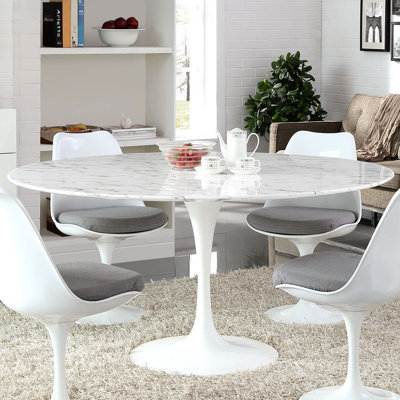 Lippa Round Artificial Marble Dining Table