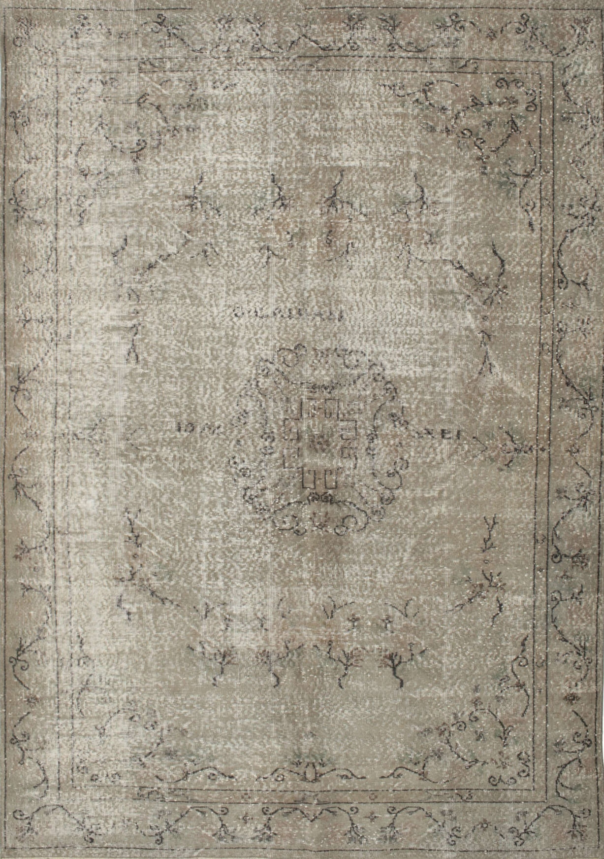 Anburgh Rug Bloomsbury Market Arendtsville Traditional Light Green/White Area Rug ...