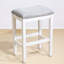 Ensemble de repas compact pour appartements, 3 pièces, fini rétro, montage facile, bois massif, étagères latérales, style rustique contemporain, rangement intégré, siège confortable.-1829796598