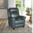 33.5" W Top Grain Leather Push-Back Recliner-1712034031
