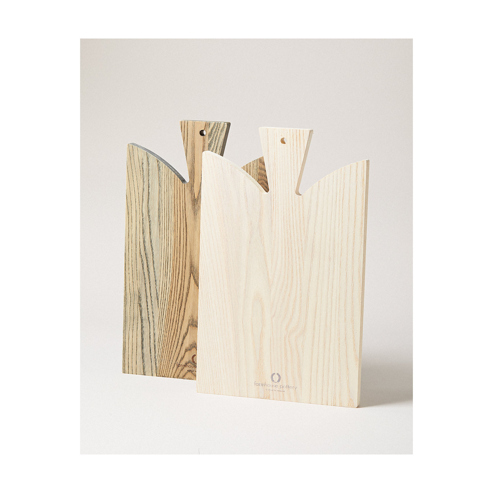 Araucana Ash Wood Cutting Board, White