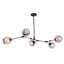 Lustre doré 5 lumières avec abat-jour en verre Annaelle-1635634441-1635634440