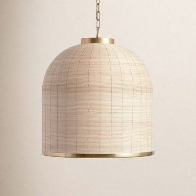 Keya 1 - Light Brass Dome Pendant