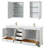 Deborah 80 " W Freestanding Standard Double Vanity Bathroom Vanity With Marble Top with Mirror-23113259-80209529