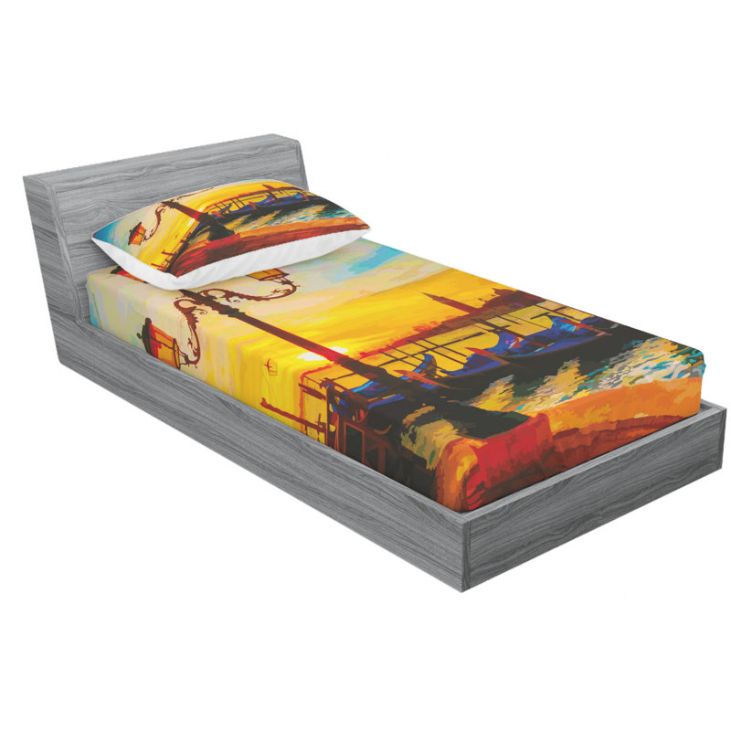 Microfiber Sheet Set, Twin XL Sheet Set with Fitted Sheet