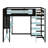 Modern Loft Bed Featuring A Built In Desk, Shelves-304044400