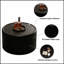 Table basse ronde avec plateau en verre trempé, structure en similicuir et rangement caché pour les salons modernes-1960742721-1960742735