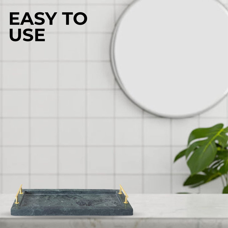 Ben & Jonah Marble Bathroom Tray
