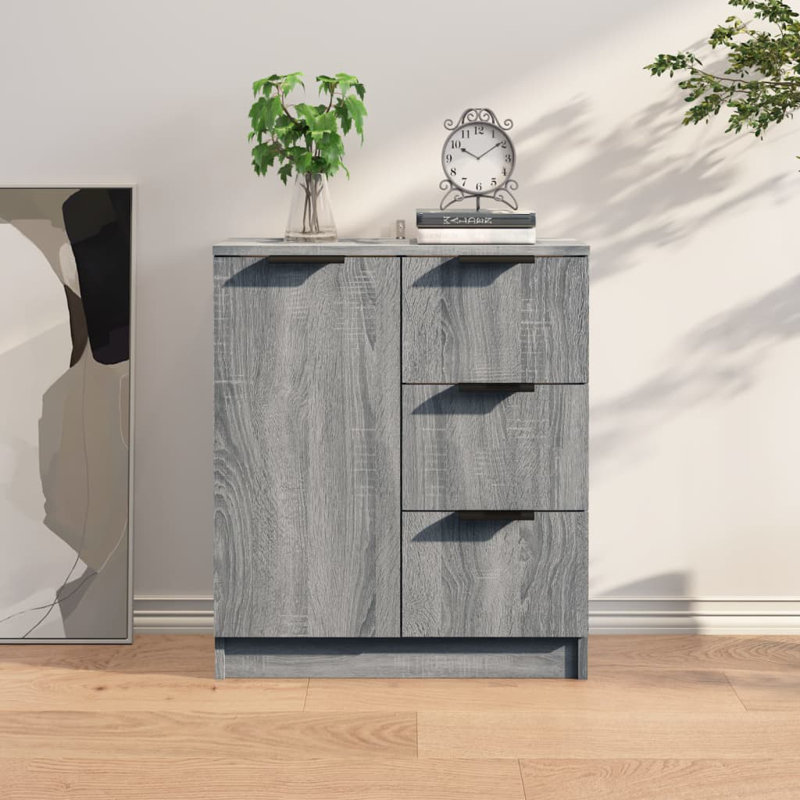 17 Stories Sideboard Engineered Wood, Grey 1