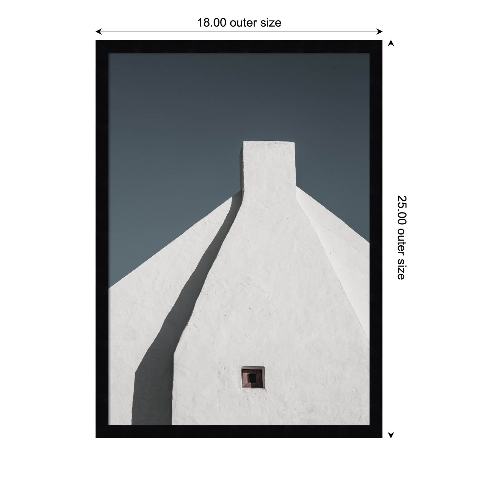 Ruebin "Archi Tek 02" Print, 25" H x 18" W, Black