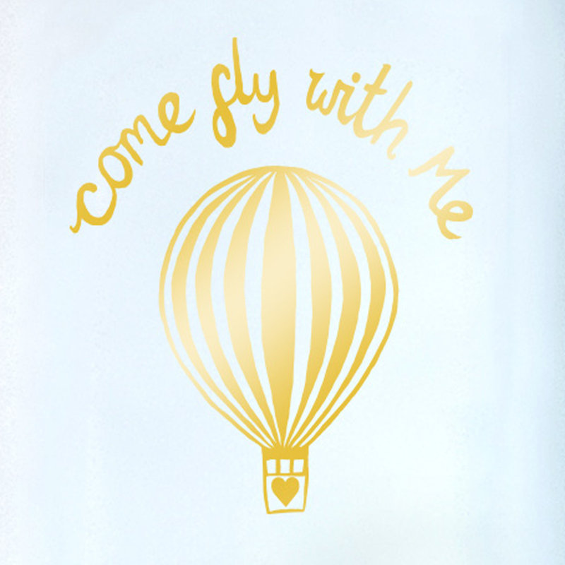Wall Decal, Shiny Gold