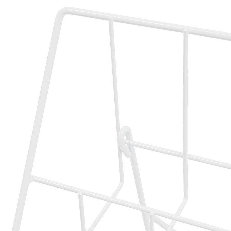 2PCS Magazine Newspaper Display Stand, White