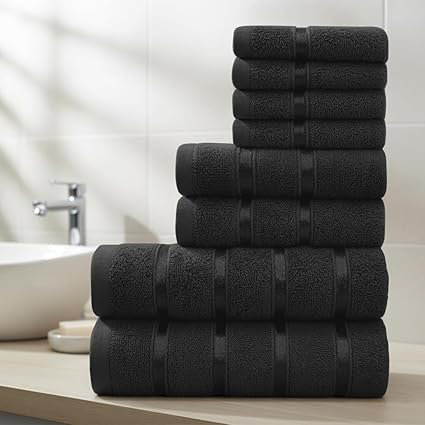 100% Cotton Mulit-Size Set, Black
