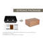MEJE 508mm W Double Bowl Ceramic Farmhouse / Apron Kitchen Sink