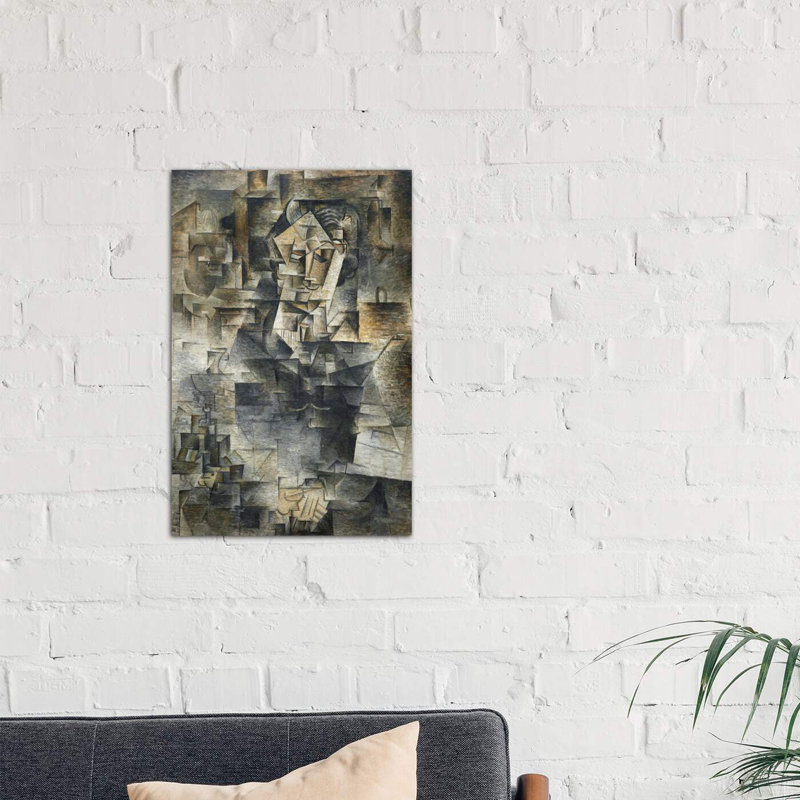 Portrait Of Daniel Henry Kahnweiler by Pablo Picasso - Print on Canvas, Wrapped Canvas, 66.04 cm H x 45.72 cm W x 3.175 cm D