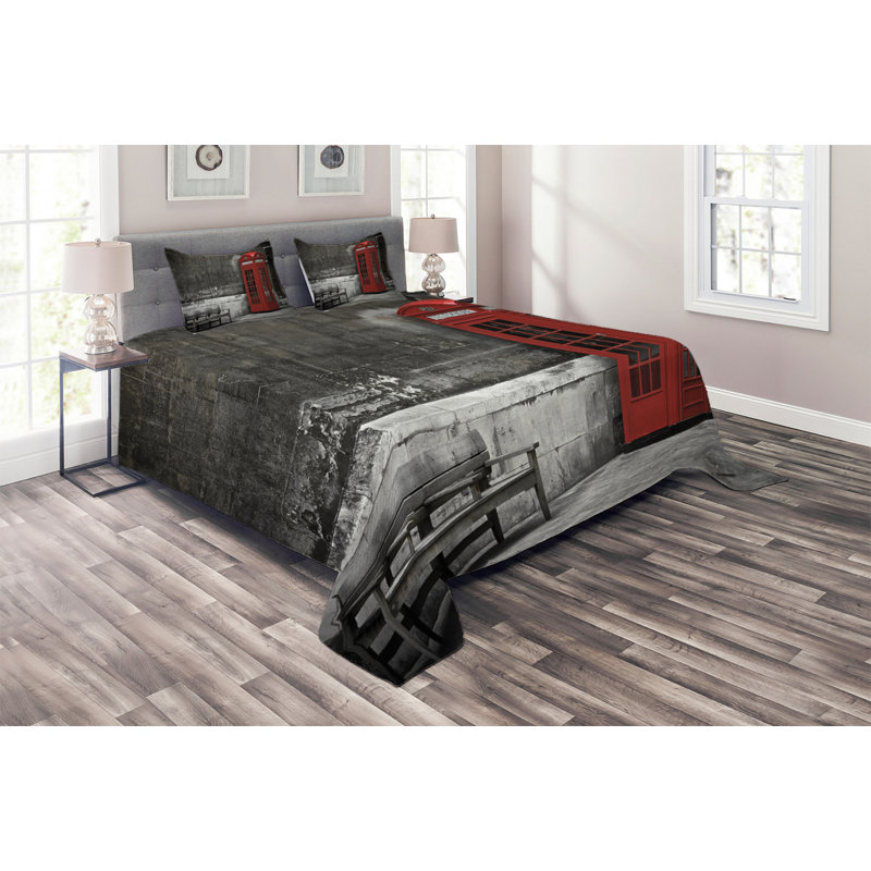 Eclectic Coverlet, King Bedspread + 2 Shams