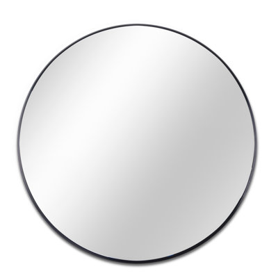 39 Inch  Metal Framed Round Bathrrom Mirror For Wall.