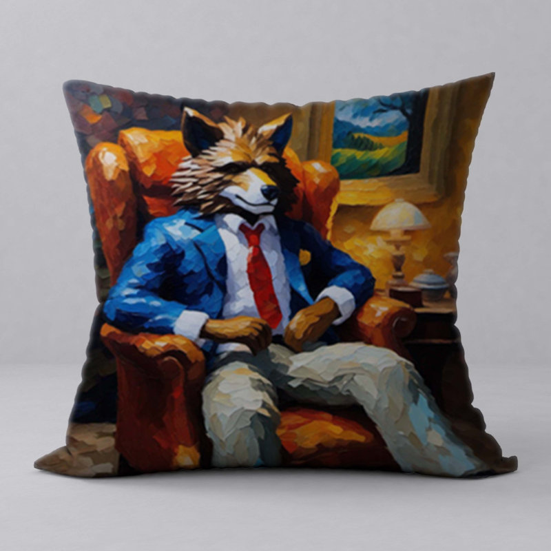 Polyester Throw Square Pillow Cover & Insert