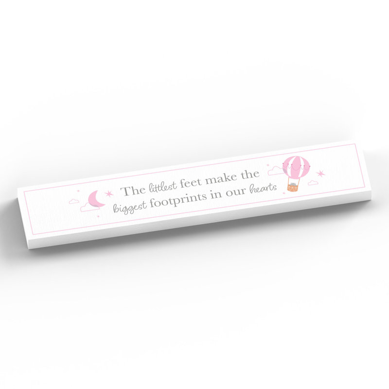Jayla Text & Numbers Letter Block, White/Pink