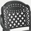 Ensemble de 7 meubles de patio en aluminium coulé avec cadre noir et coussins de siège rouges (identique à: W1710S00483)