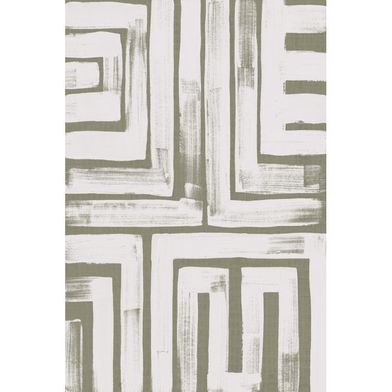 Maze Interlock I - Wrapped Canvas Print, 46cm H x 30cm W x 3.8cm D