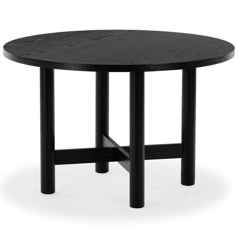 Ady Kaplan 47" Round Dining Table, Black