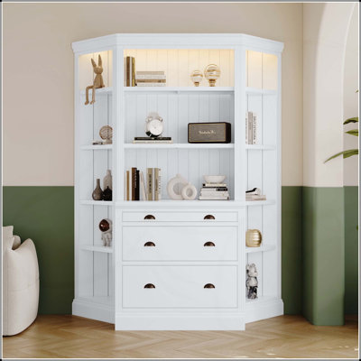Versatile Tall Bookshelf with Multiple Features for Various Rooms