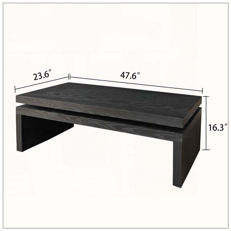 Table basse moderne, Noir