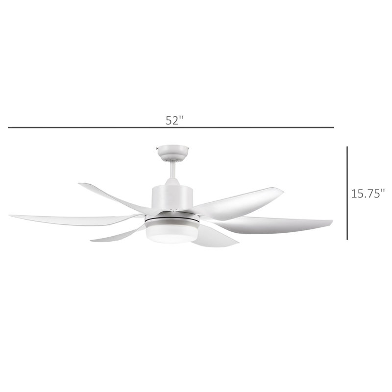 Stansberry Ceiling Fan with LED Lights, White