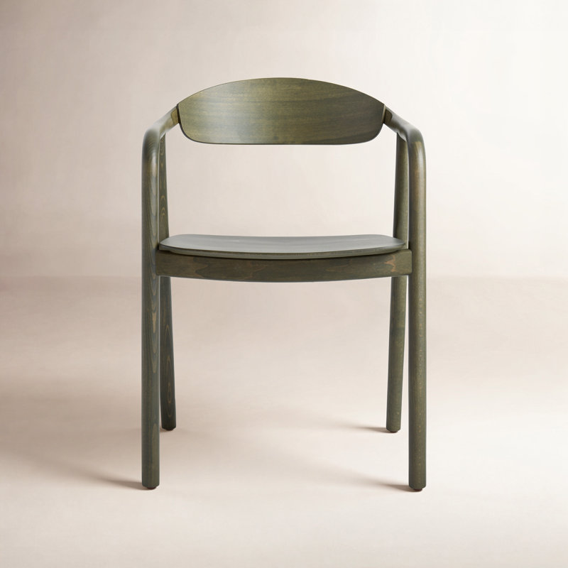 Dibs 18'' H Beech Armchair, Green